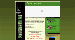 Desktop Screenshot of groteplanten.be